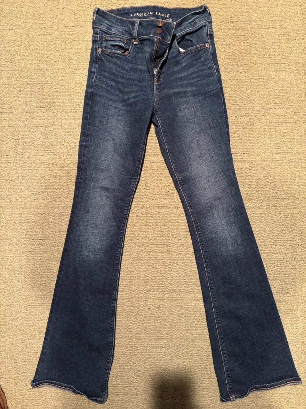 American Eagle Outfitters Women's Navy Flare Jeans